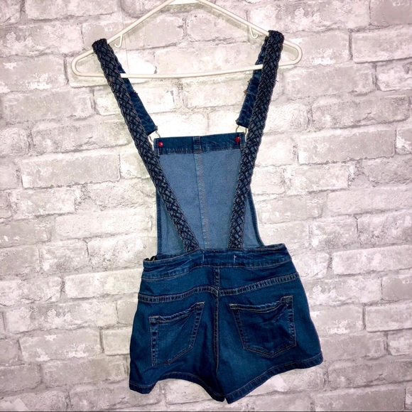 Pacsun denim overall shorts - Picture 2 of 3